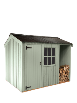 National Trust by Crane Garden Buildings Scandinavian Redwood Blickling Garden Shed, 1.8 x 3m, Disraeli Green