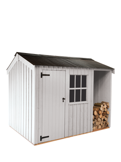 National Trust by Crane Garden Buildings Scandinavian Redwood Blickling Garden Shed, 1.8 x 3m, Earls Grey