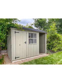 National Trust by Crane Garden Buildings Scandinavian Redwood Blickling Garden Shed, 1.8 x 3m - view 2, Wades Lantern