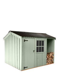 National Trust by Crane Garden Buildings Scandinavian Redwood Blickling Garden Shed, 2.4 x 3m, Disraeli Green