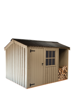 National Trust by Crane Garden Buildings Scandinavian Redwood Blickling Garden Shed, 2.4 x 3m, Wades Lantern