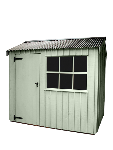 National Trust by Crane Garden Buildings Scandinavian Redwood Felbrigg Garden Shed, 1.8 x 2.4m, Disraeli Green