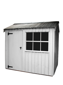 National Trust by Crane Garden Buildings Scandinavian Redwood Felbrigg Garden Shed, 1.8 x 2.4m, Earls Grey