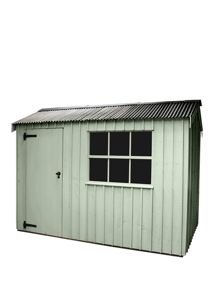 National Trust by Crane Garden Buildings Scandinavian Redwood Felbrigg Garden Shed, 1.8 x 3m, Disraeli Green