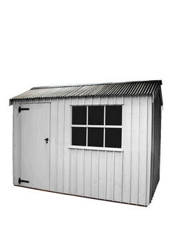 National Trust by Crane Garden Buildings Scandinavian Redwood Felbrigg Garden Shed, 1.8 x 3m, Earls Grey
