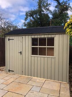 National Trust by Crane Garden Buildings Scandinavian Redwood Felbrigg Garden Shed, 1.8 x 3m - view 2, Wades Lantern