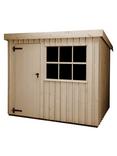 National Trust by Crane Garden Buildings Oxburgh Garden Shed, 1.8 x 2.4m, FSC-Certified (Scandinavian Redwood), Dome Ochre