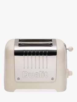 Dualit 2 Slice Lite Toaster, Canvas White