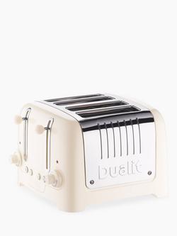 Dualit 4 Slice Lite Toaster - view 2, Canvas White
