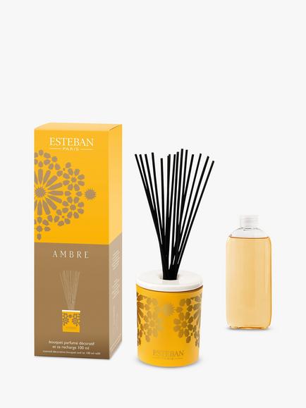 Esteban Decorative Ambre Scented Reed Diffuser, 100ml, 