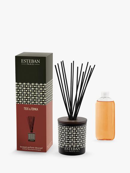 Esteban Teck & Tonka Scented Decorative Reed Diffuser, 100ml, 