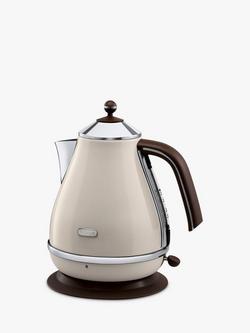 De'Longhi KBOV3001BG Vintage Icona Kettle, Cream