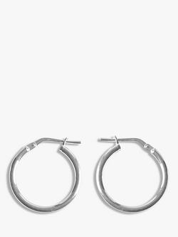 Nina B Silver Hoop Earrings, Silver, 
