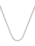 Nina B Unisex Silver Baby Belcher Chain, Silver