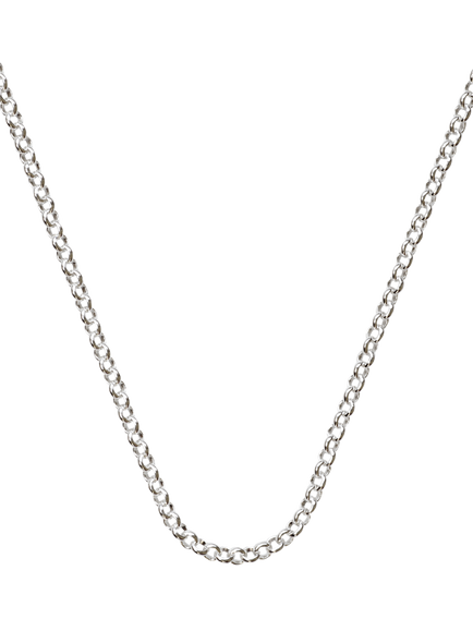 Nina B Unisex Silver Baby Belcher Chain, Silver, Silver