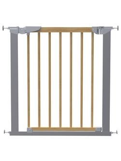 BabyDan Avantgarde Pressure Indicator Safety Baby Gate Including Extensions - view 2, Grey/Brown