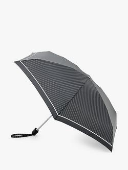 Fulton Tiny-2 Classics Compact Folding Umbrella, Black/White - view 2, Black/White