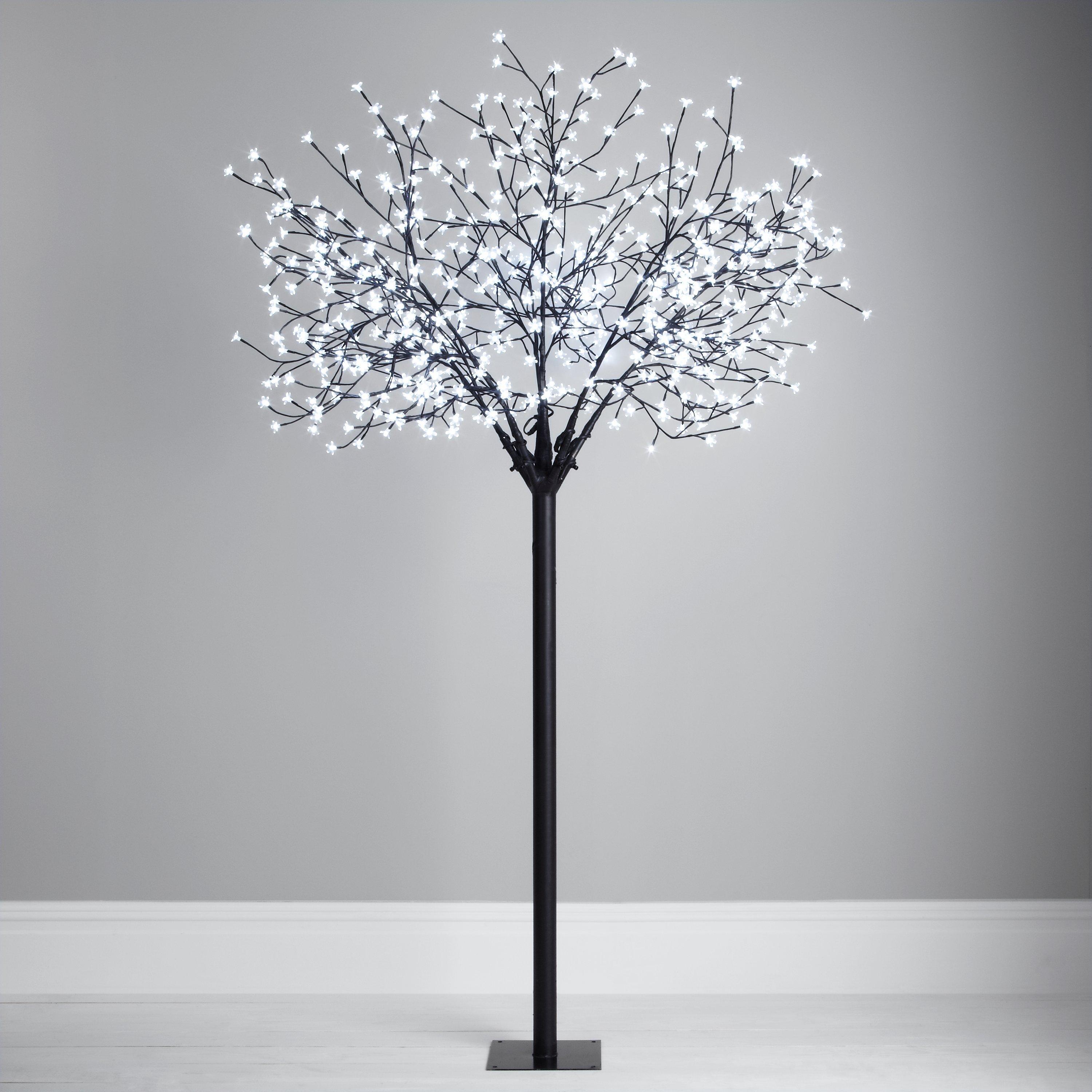 John Lewis Prelit Outdoor Blossom Christmas Tree, 7ft