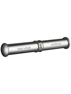 John Lewis Birth Certificate Holder, Silver