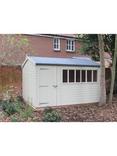 Crane Garden Buildings 3 x 3.6m Balmoral Garden Shed, FSC-certified (Scandinavian Redwood), Cream