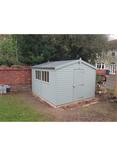 Crane Garden Buildings 3 x 3.6m Kensington Garden Shed, FSC-certified (Scandinavian Redwood), Cream