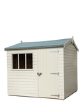 Crane Garden Buildings 3 x 3.6m Windsor Garden Shed, FSC-certified (Scandinavian Redwood), Cream