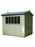 Crane Garden Buildings 1.8 x 2.4m Kensington Garden Shed, FSC-certified (Scandinavian Redwood)