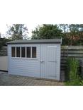 Crane Garden Buildings 1.8 x 3m Windsor Garden Shed, FSC-certified (Scandinavian Redwood), Cream