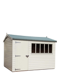 Crane Garden Buildings 1.8 x 3m Balmoral Garden Shed, FSC-certified (Scandinavian Redwood), Cream