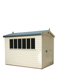 Crane Garden Buildings 1.8 x 3m Kensington Garden Shed, FSC-certified (Scandinavian Redwood), Cream