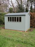 Crane Garden Buildings 1.8 x 3m Kensington Garden Shed, FSC-certified (Scandinavian Redwood), Cream