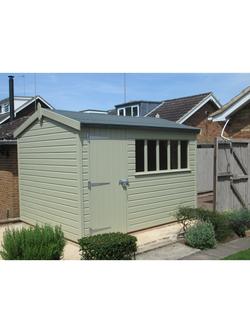 Crane Garden Buildings Scandinavian Redwood Balmoral Garden Shed, 2.4 x 3m - view 2, Sage