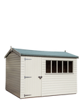 Crane Garden Buildings 2.4 x 3m Balmoral Garden Shed, FSC-certified (Scandinavian Redwood), Cream