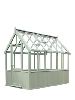 Crane Garden Buildings Scandinavian Redwood Greenhouse, 1.8 x 3m, Sage
