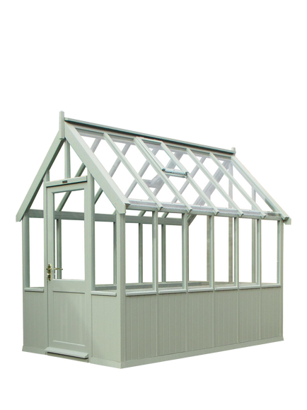 Crane Garden Buildings Scandinavian Redwood Greenhouse, 1.8 x 3m, Sage