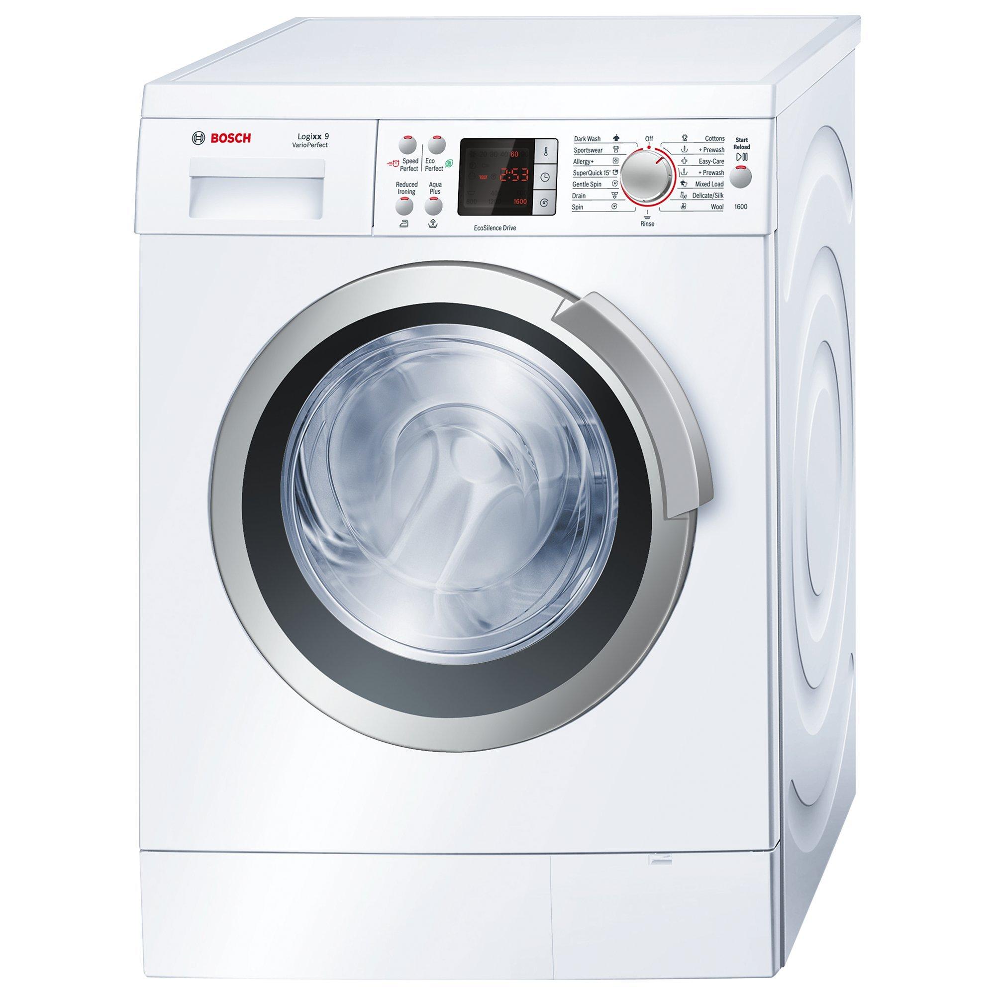 Bosch Logixx WAS32462GB Freestanding Washing Machine, 9kg Load, A ...