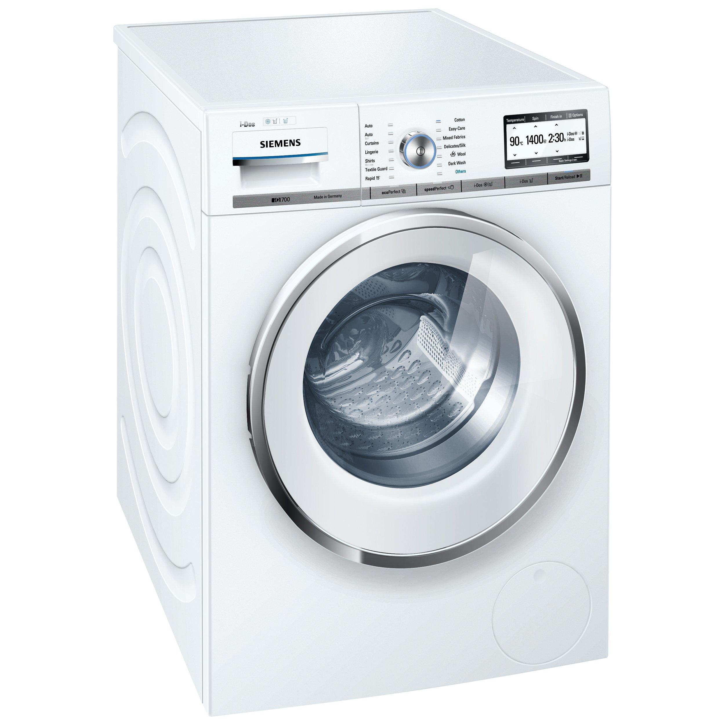 Siemens WM14Y890GB iDos Washing Machine, 8kg load, A+++ Energy Rating ...