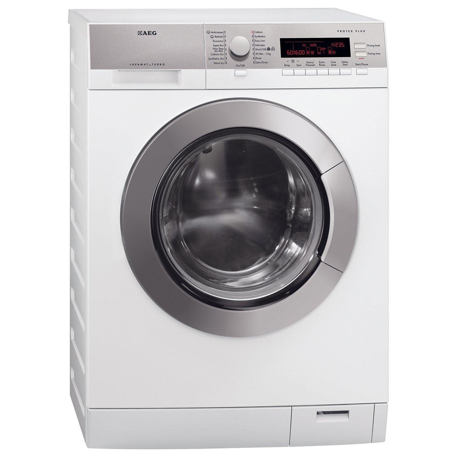 AEG L87695WD Washer Dryer, 9kg Wash/7kg Dry Load, A Energy Rating, 1600rpm Spin, White