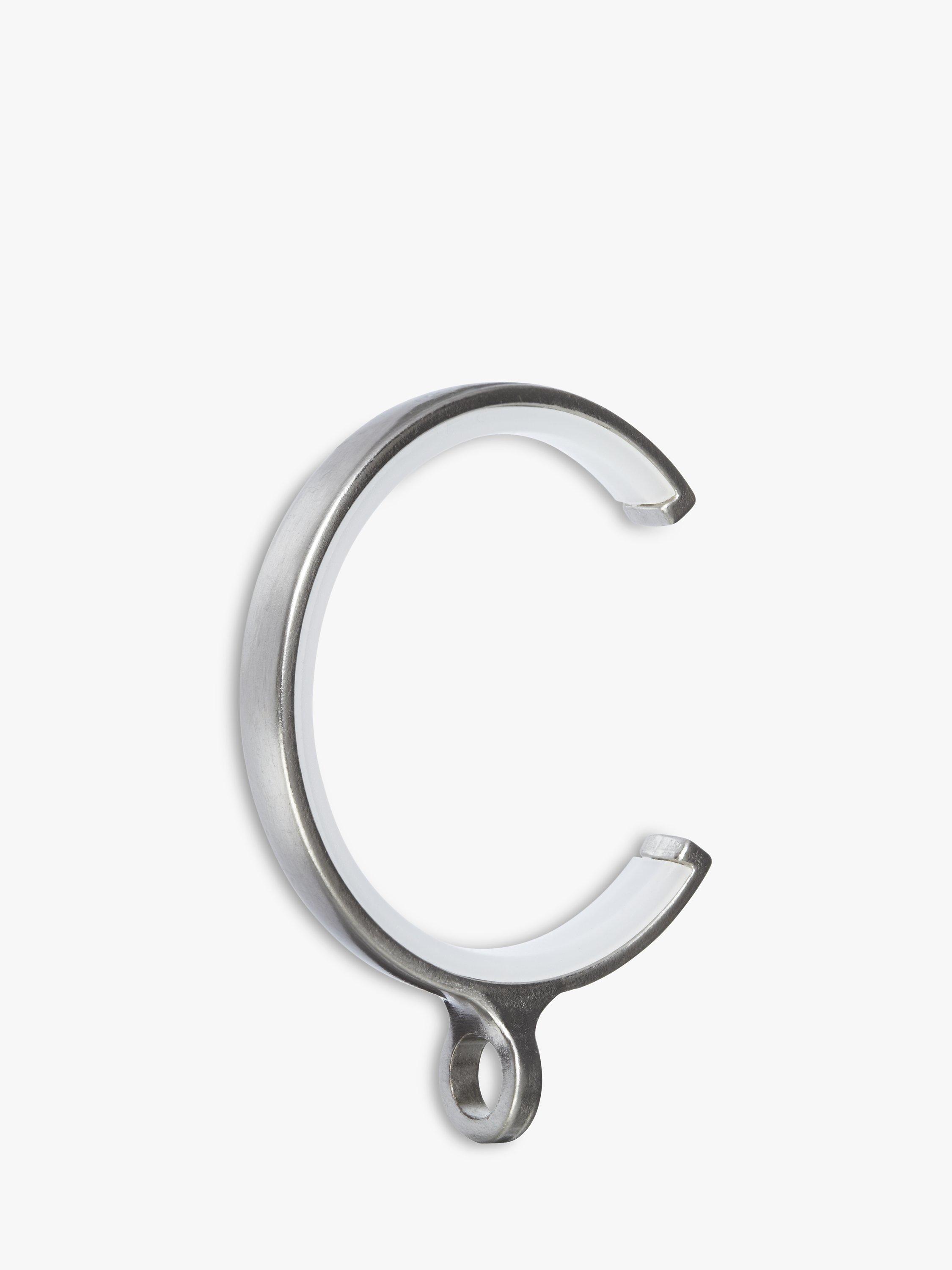 John Lewis Steel Passing Rings, Pack of 6, Dia.28mm