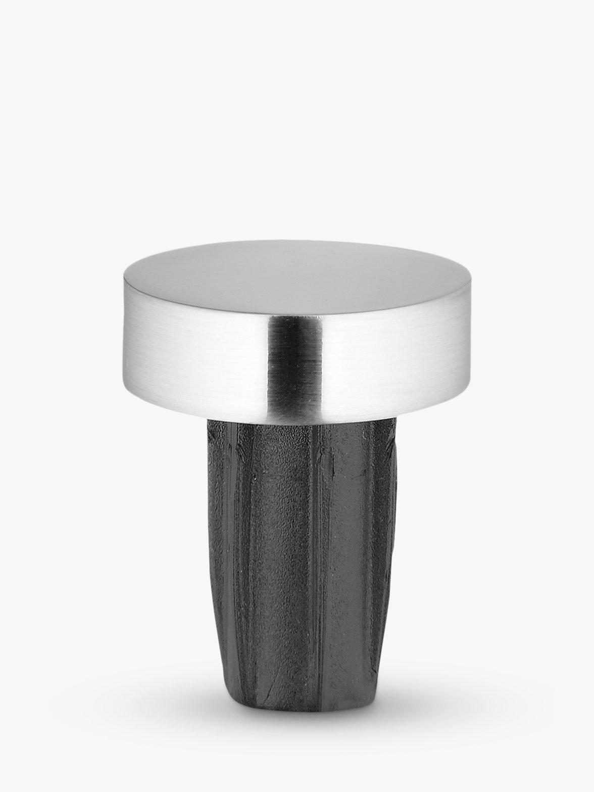 John Lewis Steel Curtain Stud Finial, Dia.28mm
