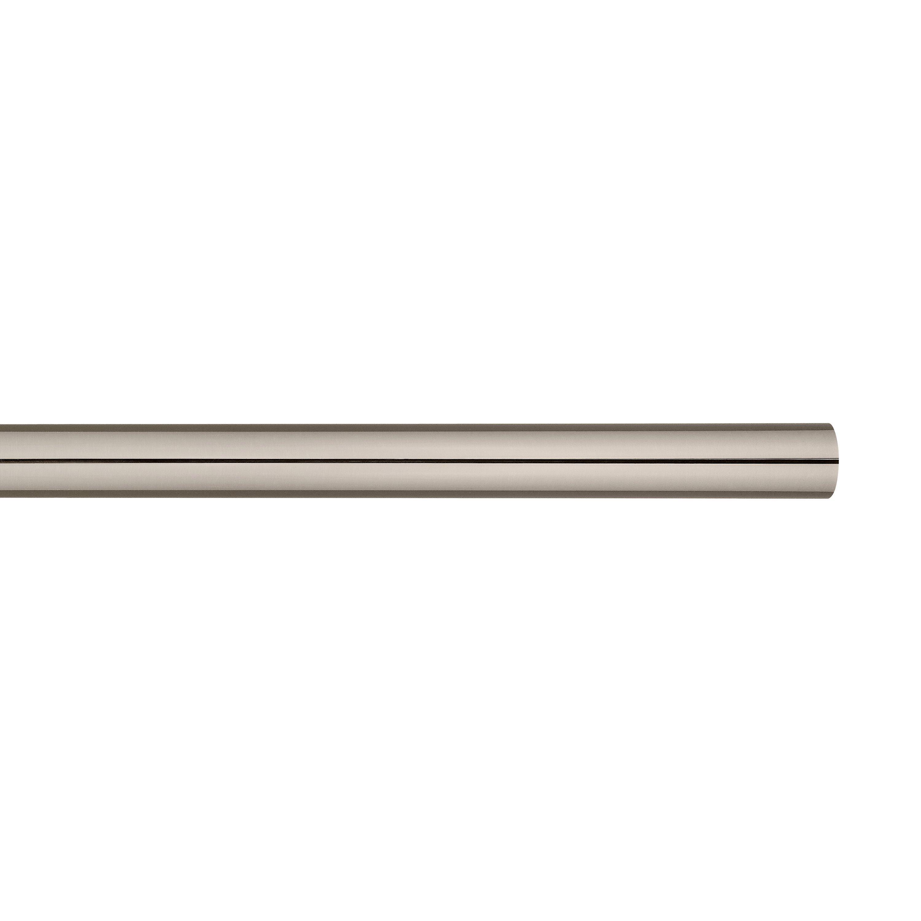 John Lewis Gunmetal Curtain Pole, L120cm x Dia.28mm