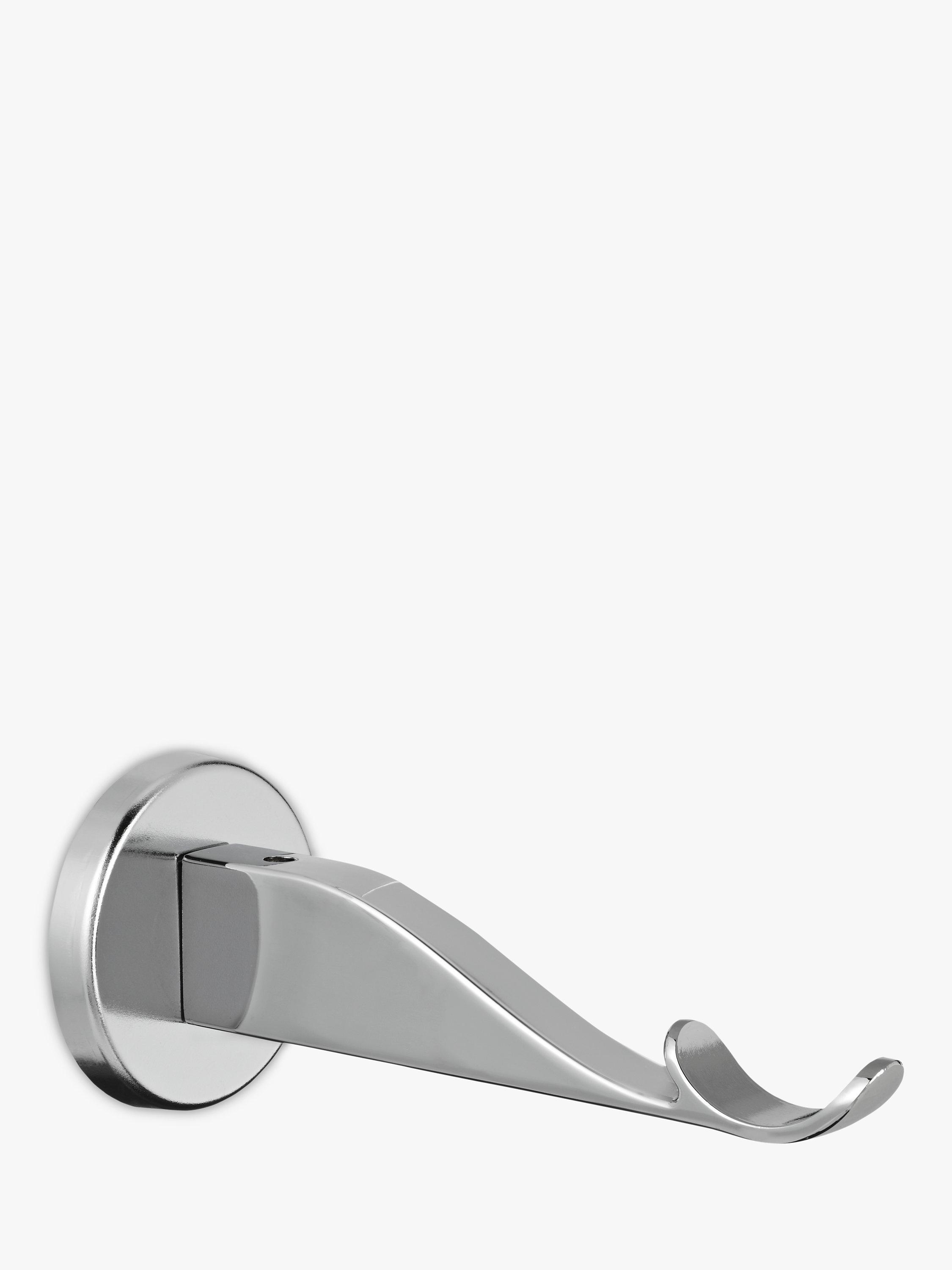 John Lewis Chrome Contemporary Passing Bracket, Dia.28mm