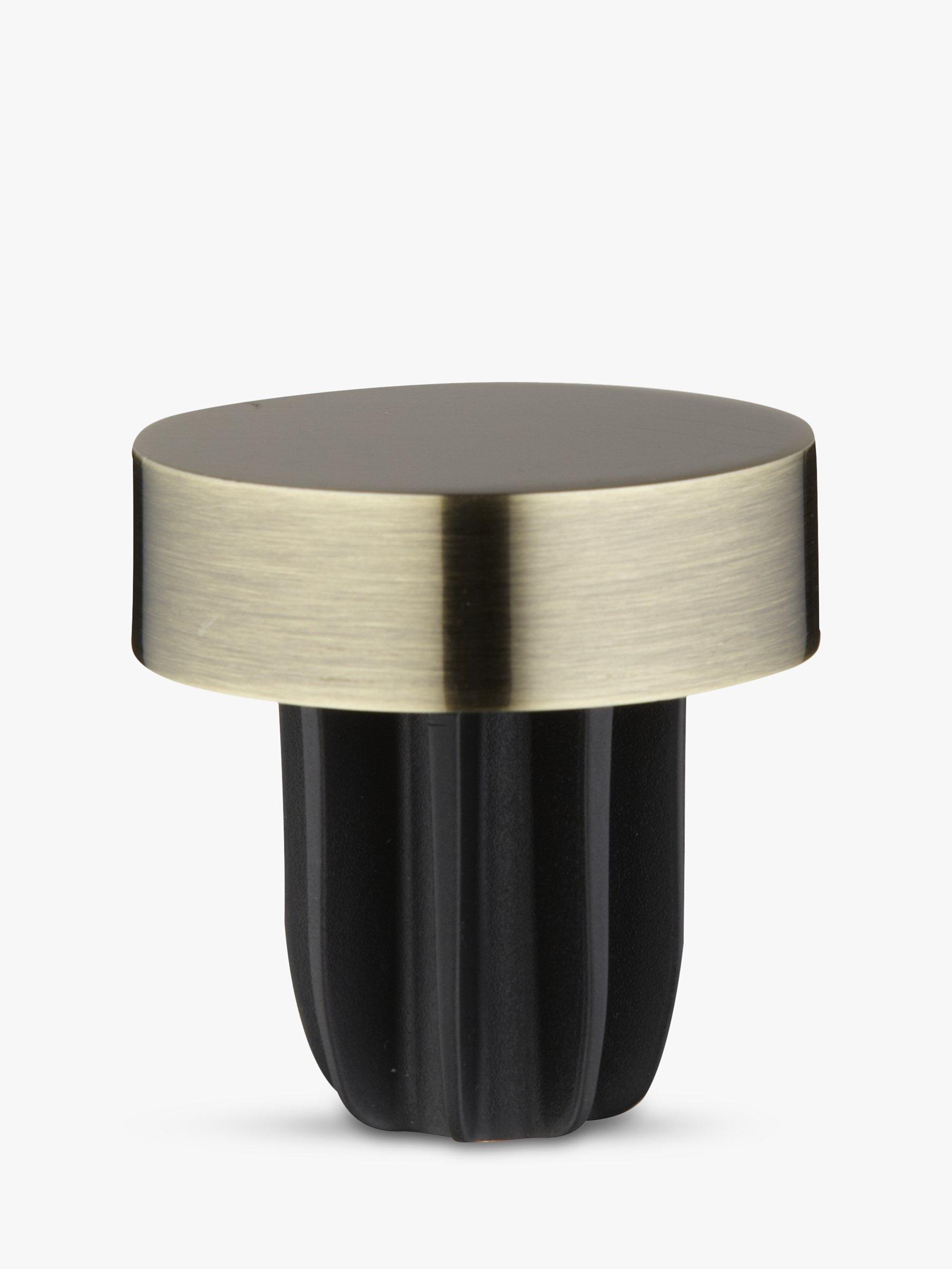 John Lewis Antique Brass Stud Finial, Dia.28mm