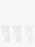 John Lewis Adjustable Curtain Hooks, Pack of 20, Dia.50mm