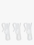 John Lewis Adjustable Curtain Hooks, Pack of 20, Dia.75mm