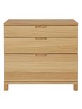 John Lewis Abacus 3 Drawer Wide Filing Chest, FSC-Certified (Oak Veneer), Natural