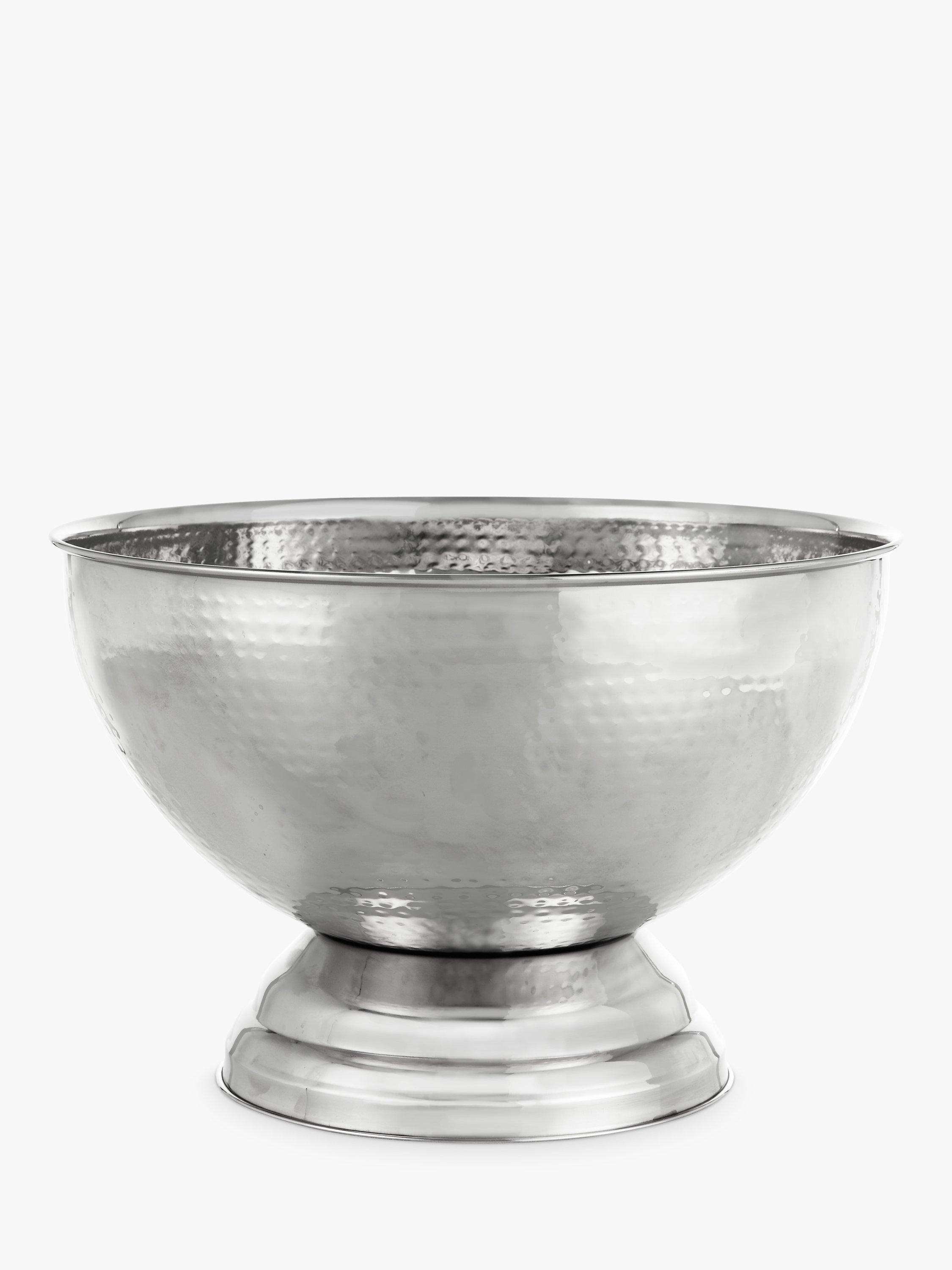 John Lewis Large Hammered Stainless Steel Wine/Champagne Bucket