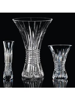 Waterford Crystal Lismore Diamond Cut Glass Vase, H20cm, Clear - view 2, Clear