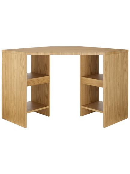 John Lewis Abacus Corner Desk, FSC-Certified (Oak Veneer), Natural - view 2, Natural
