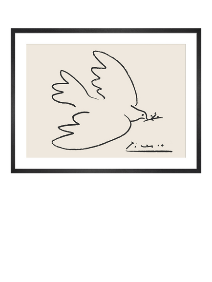Picasso 'Dove of Peace' Framed Print, 74 x 94cm, 